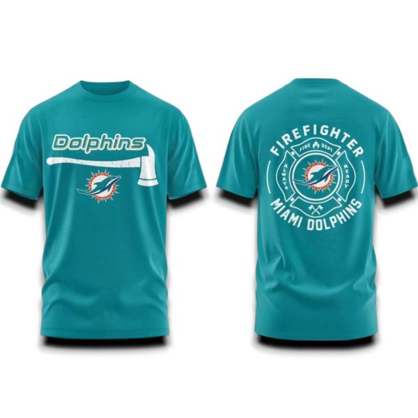 Dolphins Firefighter Appreciation Day Shirt 2025