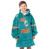 Dolphins Go Fins Hill 10 Football Unisex Blanket Hoodie