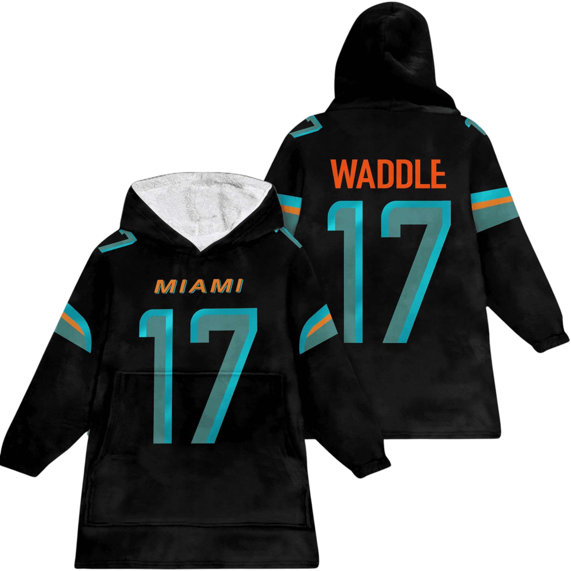 Dolphins Waddle 17 Football Unisex Blanket Hoodie Dolphins Waddle 17 Football Unisex Blanket Hoodie