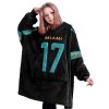 Dolphins Waddle 17 Football Unisex Blanket Hoodie 6 Dolphins Waddle 17 Football Unisex Blanket Hoodie