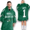 Eagle 1 Hurts Doesnt It Football Unisex Blanket Hoodie