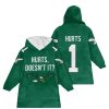 Eagle 1 Hurts Doesnt It Football Unisex Blanket Hoodie