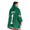 Eagle 1 Love Hurts Football Unisex Blanket Hoodie