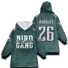 Eagles Bird Gang Barkley 26 Football Unisex Blanket Hoodie