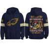 Eagles Retired But Forever A Firefighter At Heart 2025 Hoodie