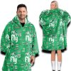 Eagles Sundays The Birds Run It Back Bird Gang Football Unisex Blanket Hoodie