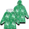 Eagles Sundays The Birds Run It Back Bird Gang Football Unisex Blanket Hoodie