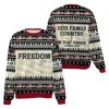Freedom God Family Country In That Order Charlie Kirk Ugly Christmas Sweaterf