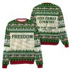 Freedom God Family Country In That Order Charlie Kirk Ugly Christmas Sweaterf