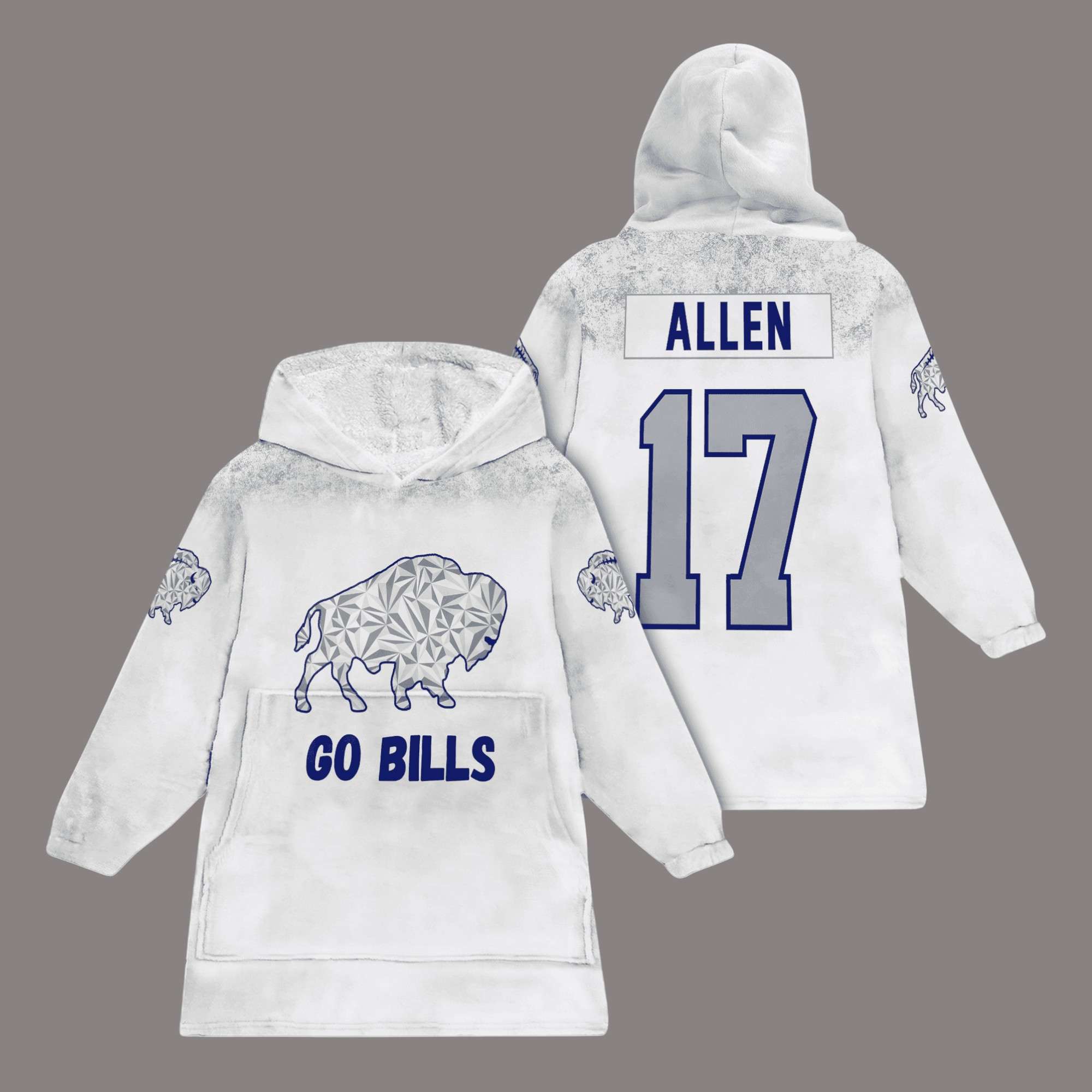 Go Bills Allen 17 Rivalries Cold Football Unisex Blanket Hoodie 1 Go Bills Allen 17 Rivalries Cold Football Unisex Blanket Hoodie