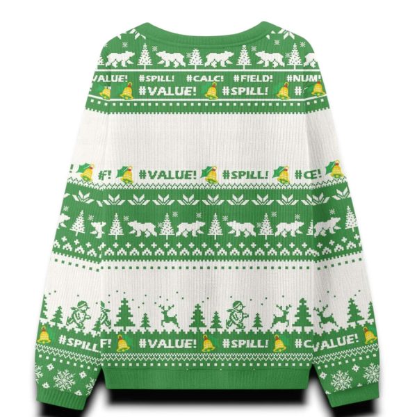 Hmm Better Make A Spreadsheet Ugly Christmas Sweater
