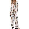 Home Alone Christmas Silky Satin Pajama Set For Women