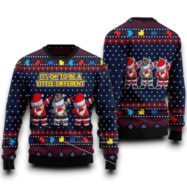 Its Ok To Be A Little Different Christmas Ugly Sweater 2025