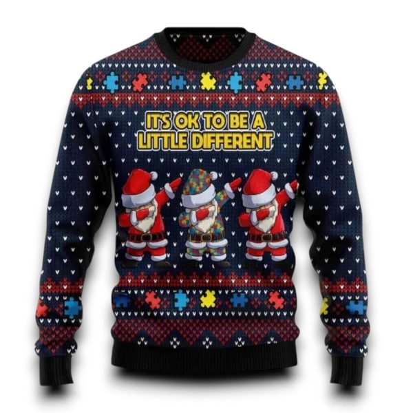 Its Ok To Be A Little Different Christmas Ugly Sweater 2025