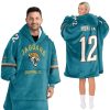 Jaguars Duuuval FL Hunter 12 Football Unisex Blanket Hoodie 6 Jaguars Duuuval FL Hunter 12 Football Unisex Blanket Hoodie