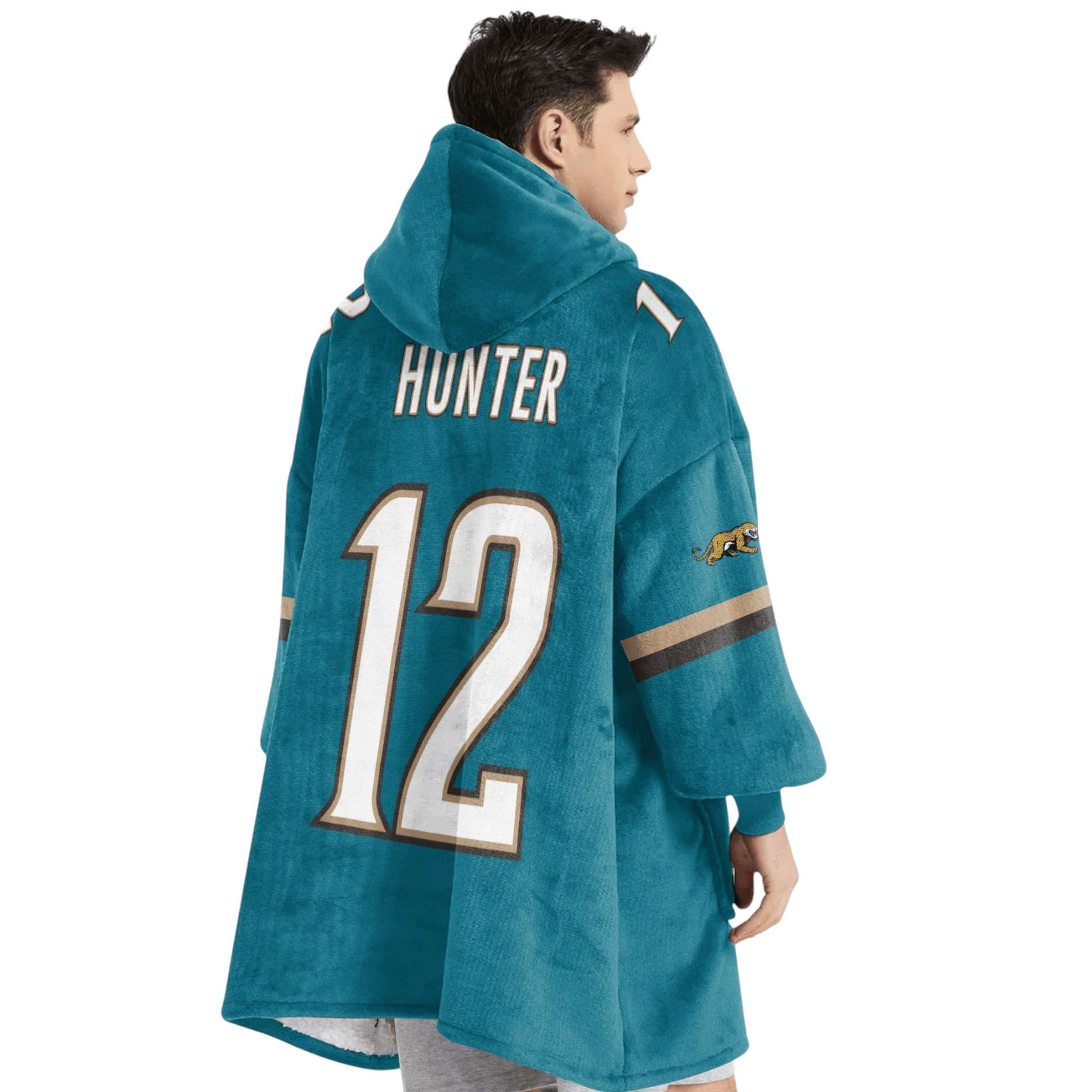 Jaguars Duuuval FL Hunter 12 Football Unisex Blanket Hoodie 4 Jaguars Duuuval FL Hunter 12 Football Unisex Blanket Hoodie