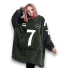 Jets Fields 7 Captain Football Unisex Blanket Hoodie