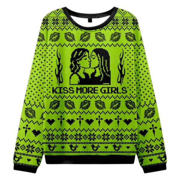 Kiss More Girls Ugly Christmas Sweater
