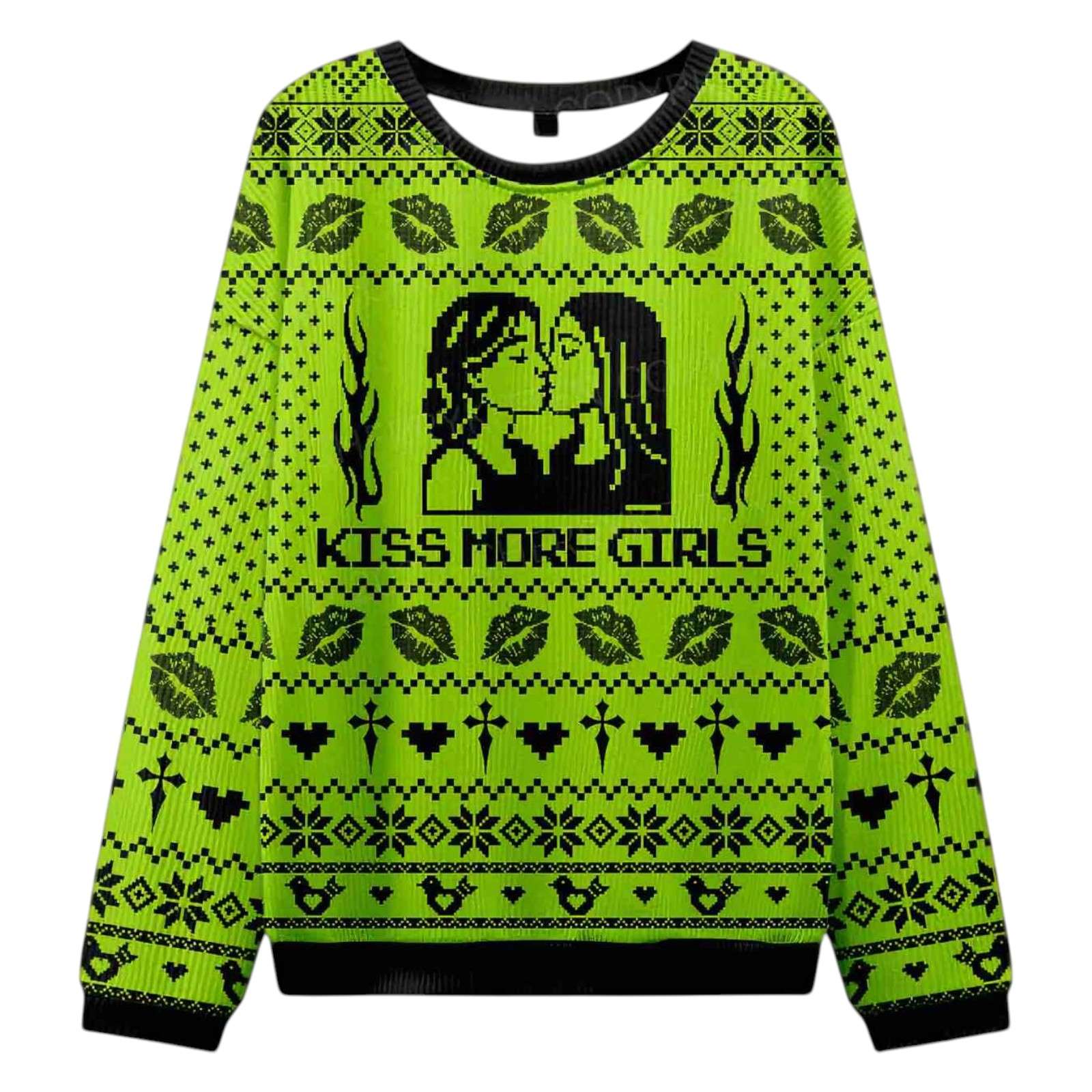 Kiss More Girls Ugly Christmas Sweater