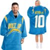 LA Rams Herbert 10 Bolt Up Football Unisex Blanket Hoodie 7 LA Rams Herbert 10 Bolt Up Football Unisex Blanket Hoodie