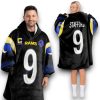 La Rams Stafford 9 Captain Football Unisex Blanket Hoodie 5