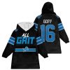 Lions All Grit Goff 16 Football Unisex Blanket Hoodie