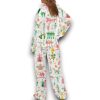 Lovely Nutcracker Christmas Silky Satin Pajama Set