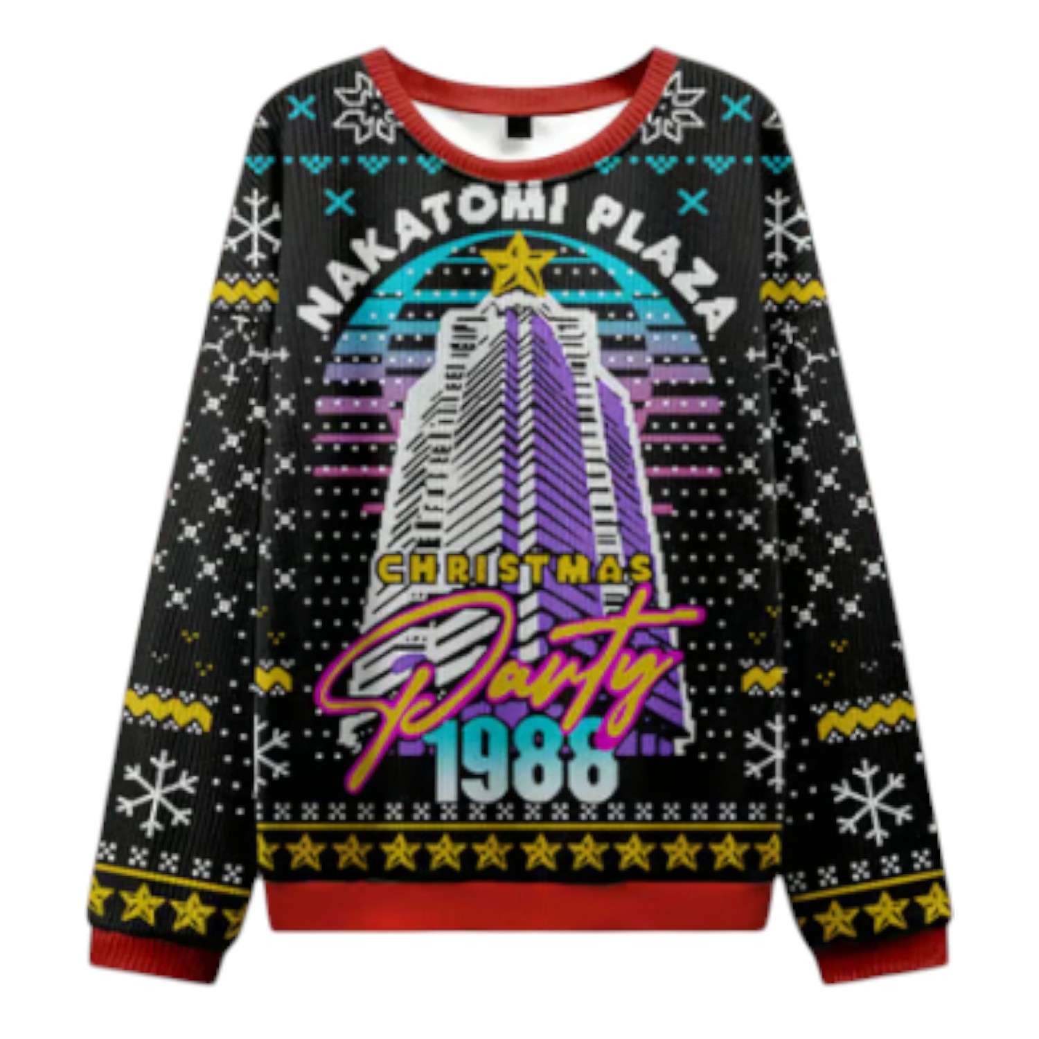 Makatomi Plaza Christmas Party 1988 Ugly Christmas Sweater 2025