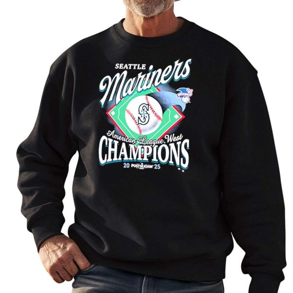 Mariners 2025 AL West Division Champions Shirt