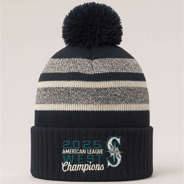 Mariners 2025 American League West Champions Cuff Knit Hat