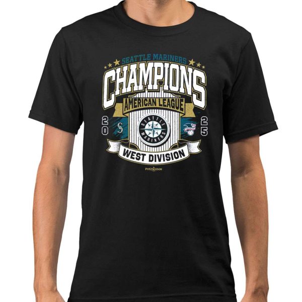 Mariners 2025 Champions American League West Division Shirt