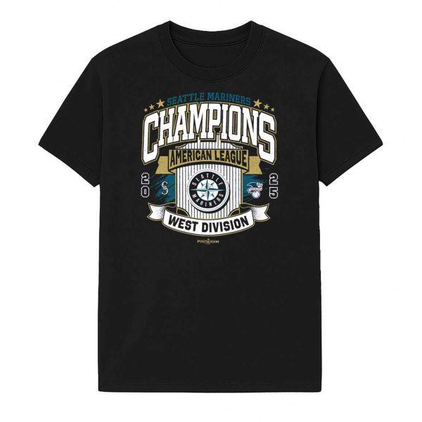 Mariners 2025 Champions American League West Division Shirt