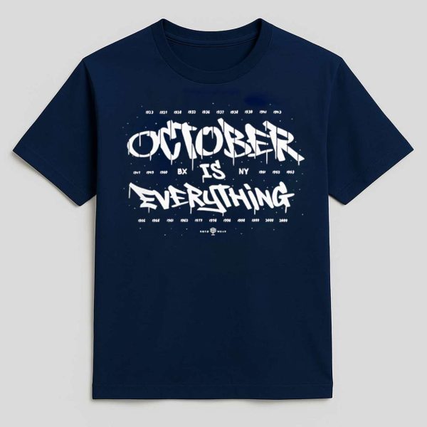 McMahon Wearing NY Yankees October Is Everything Shirt