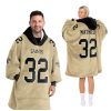 NO Saints Football Mathieu 32 Unisex Blanket Hoodie 2