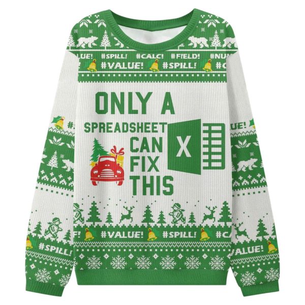 Only A Spreadsheet Can Fix This Ugly Christmas Sweater