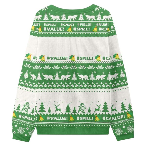 Only A Spreadsheet Can Fix This Ugly Christmas Sweater