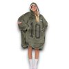 Packers Love 10 Olive Salute To Service Football Blanket Hoodie