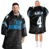 Panthers Keep Pounding McMillan 4 Football Unisex Blanket Hoodie