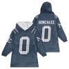 Patriots Football Gonzalez 0 Unisex Blanket Hoodie 1