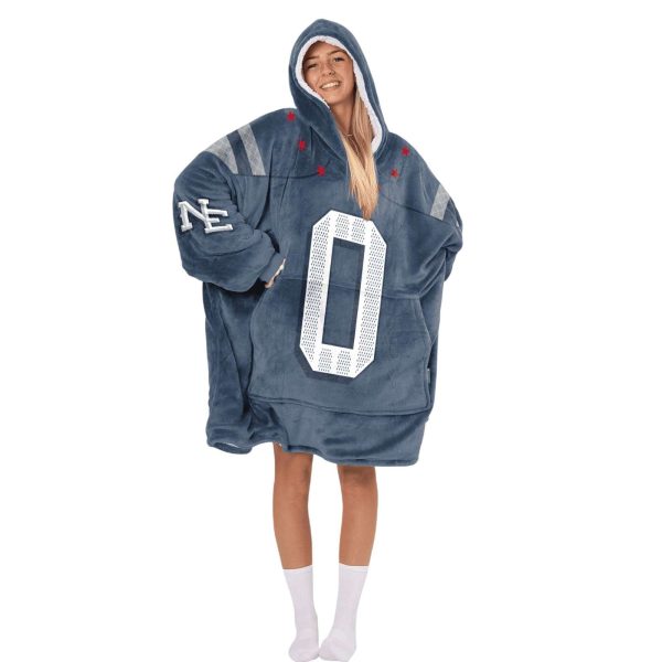 Patriots Football Gonzalez 0 Unisex Blanket Hoodie 3