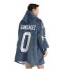 Patriots Football Gonzalez 0 Unisex Blanket Hoodie 4