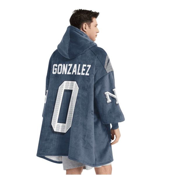 Patriots Football Gonzalez 0 Unisex Blanket Hoodie 4