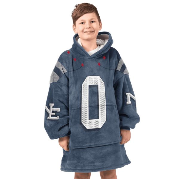 Patriots Football Gonzalez 0 Unisex Blanket Hoodie 5
