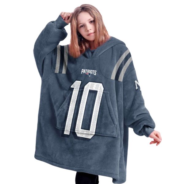 Patriots Football Maye 10 Unisex Blanket Hoodie