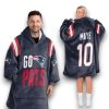Patriots Go Pats Maye 10 Football Unisex Blanket Hoodie 7 Patriots Go Pats Maye 10 Football Unisex Blanket Hoodie