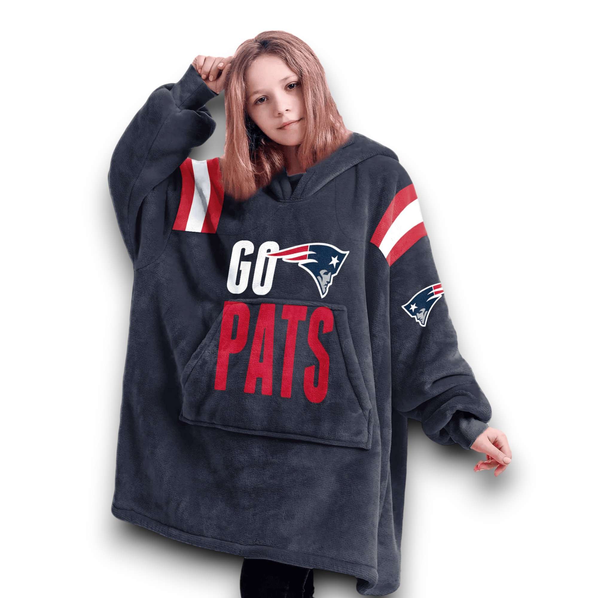 Patriots Go Pats Maye 10 Football Unisex Blanket Hoodie 5 Patriots Go Pats Maye 10 Football Unisex Blanket Hoodie