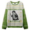 Penguin Overstimulated But Festive Christmas Ugly Sweater