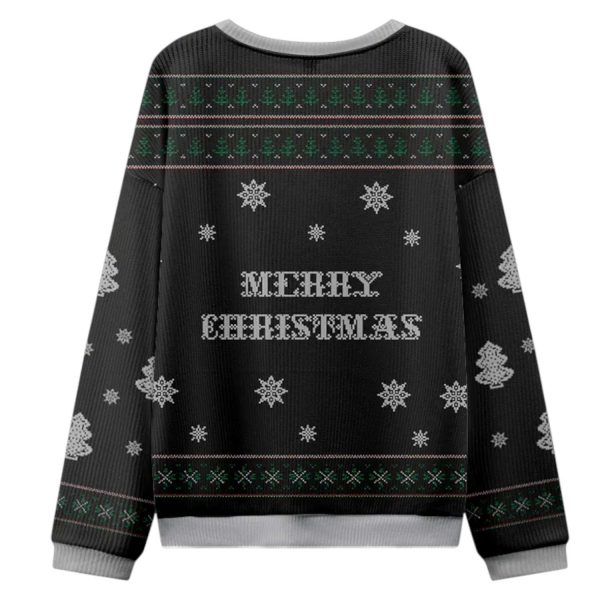 Penguin Overstimulated But Festive Christmas Ugly Sweater