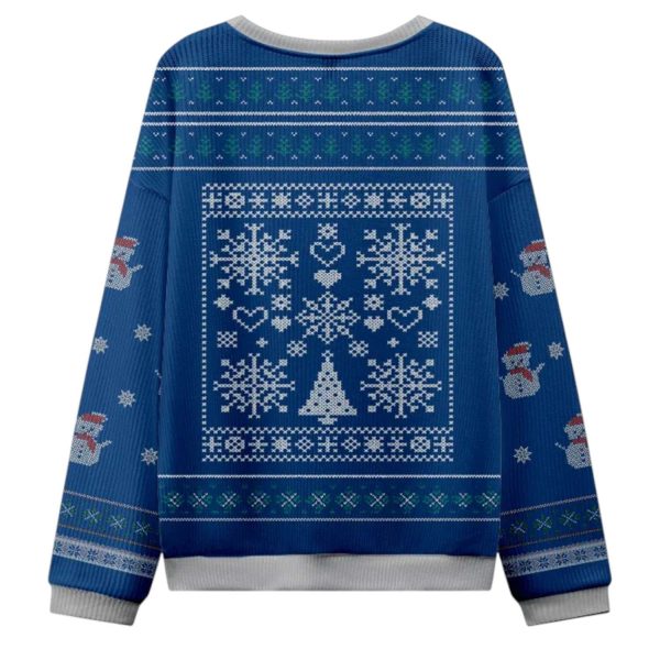 Penguin Overstimulated But Festive Christmas Ugly Sweater