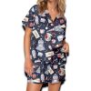 Polar Express Christmas Silky Satin Pajama Set For Women